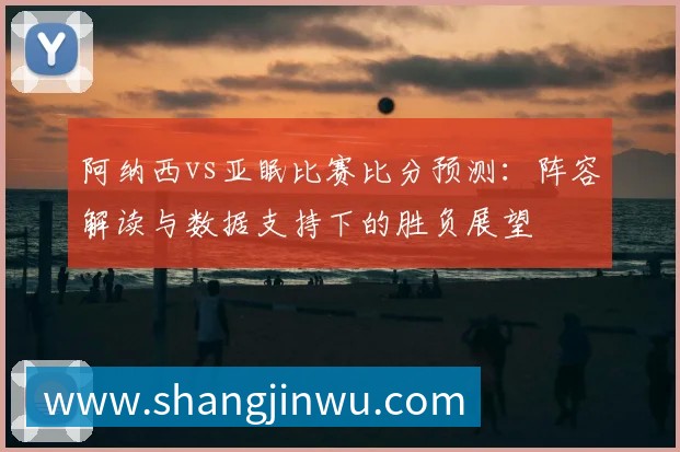 阿纳西vs亚眠比赛比分预测:阵容解读与数据支持下的胜负展望