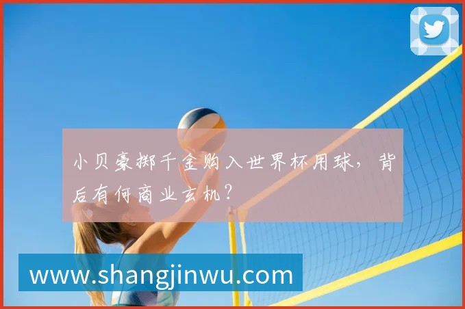 小贝豪掷千金购入世界杯用球，背后有何商业玄机？